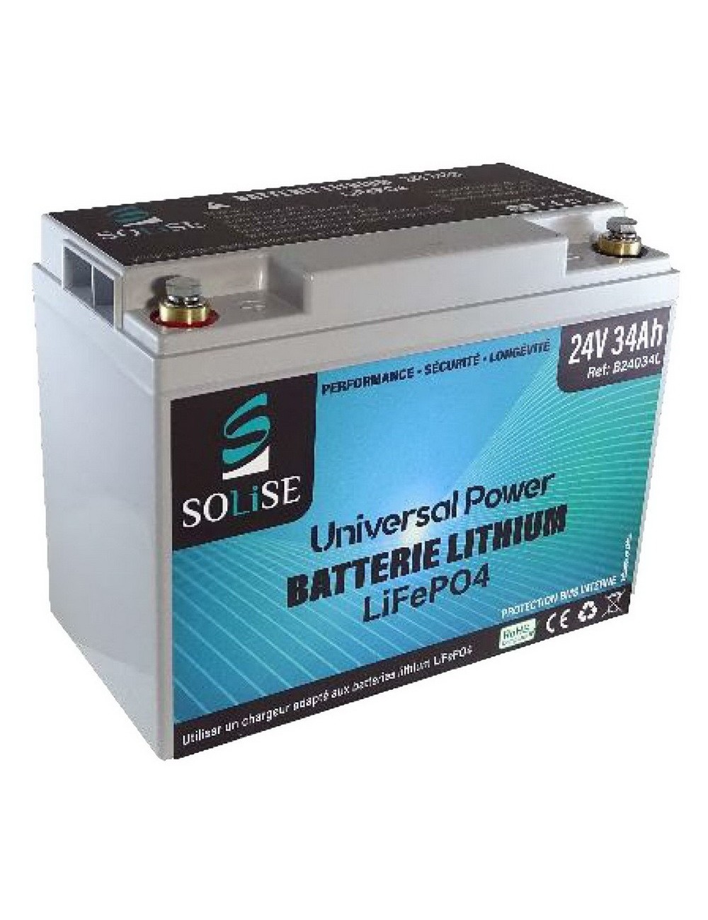 LiFePO4 battery 24V 34Ah