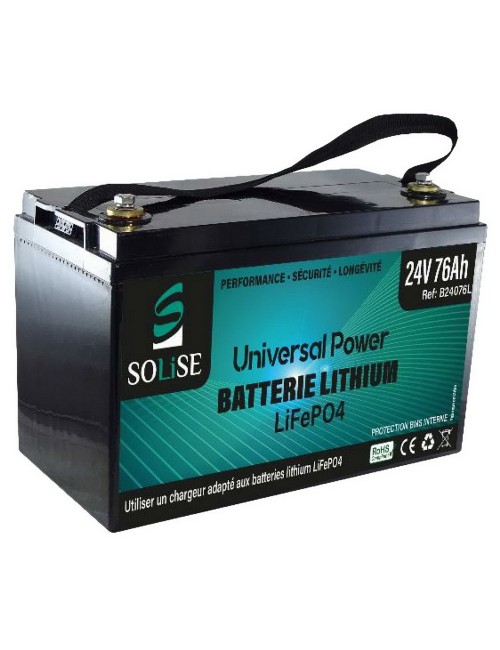 Batterie LiFePO4 24v 76Ah