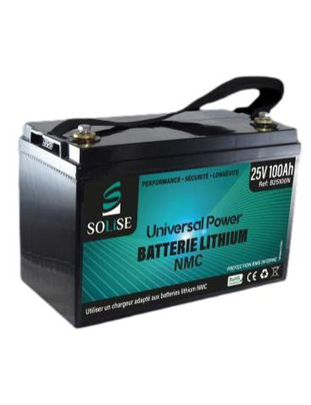 Li-ion batterij 25V 100Ah